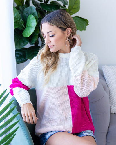 Making My Own Luck Sweater - Magenta