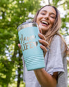 Mama Life Tumbler - Turquoise