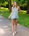 Mandy Ribbed Babydoll Tank - Sage
