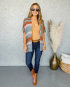 Micah Lightweight Cardigan - Olive Multi