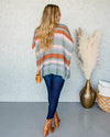 Micah Lightweight Cardigan - Olive Multi