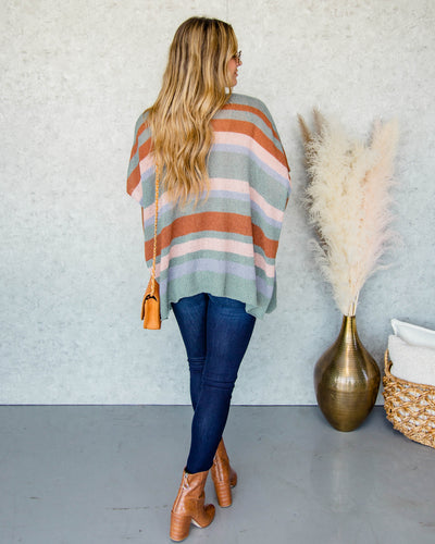 Micah Lightweight Cardigan - Olive Multi