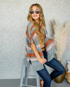 Micah Lightweight Cardigan - Olive Multi