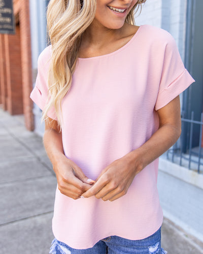 Ready For The Day Top - Light Pink
