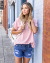 Ready For The Day Top - Light Pink