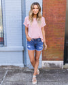 Ready For The Day Top - Light Pink
