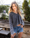 Ready For The Weekend Top - Faded Black