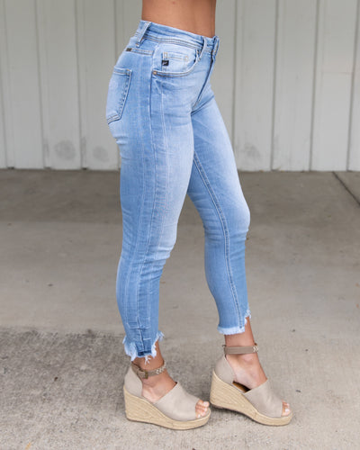 Reanna High Rise Distressed Skinny Jean - Light Wash