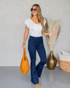 Reed Ribbed Ruffle Bodysuit - Off White