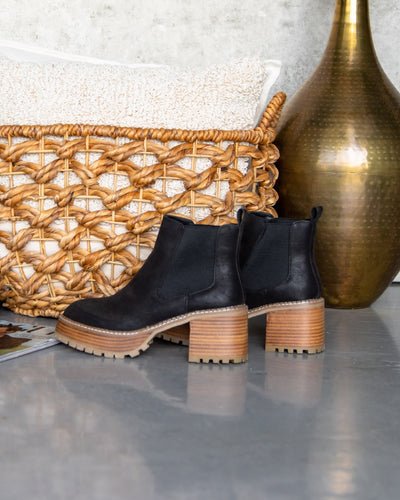 Robin Slip On Booties - Black
