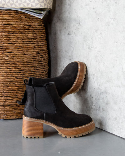 Robin Slip On Booties - Black