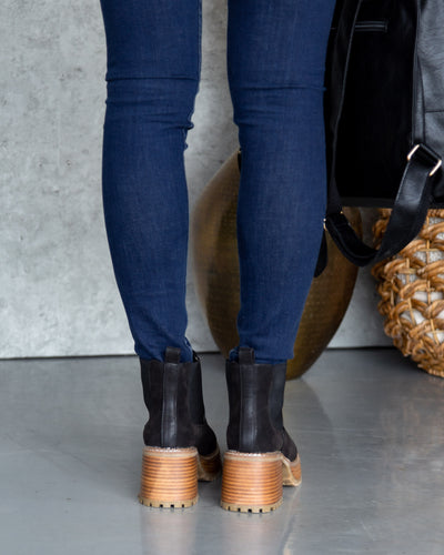 Robin Slip On Booties - Black