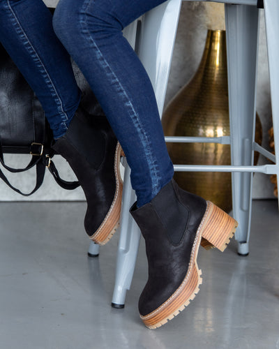 Robin Slip On Booties - Black