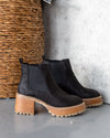 Robin Slip On Booties - Black