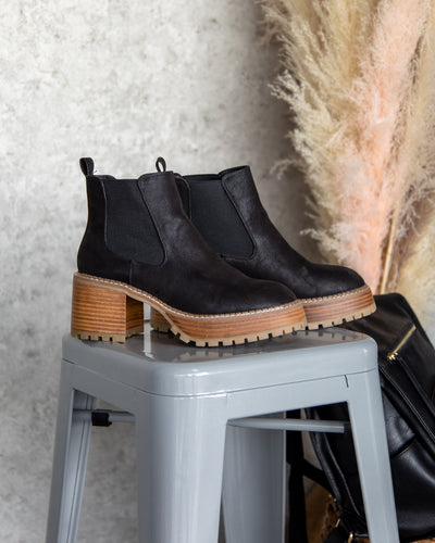 Robin Slip On Booties - Black