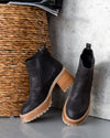 Robin Slip On Booties - Black