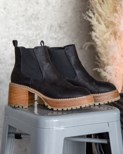 Robin Slip On Booties - Black