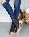Robin Slip On Booties - Black