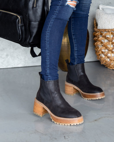 Robin Slip On Booties - Black
