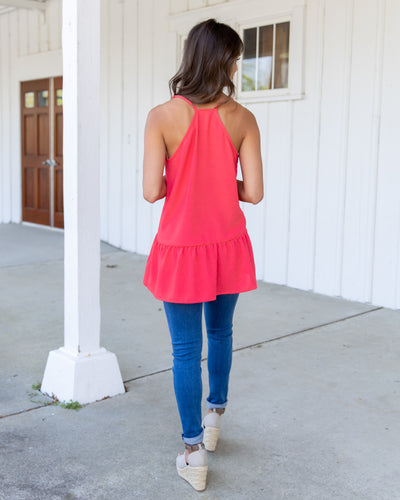 Santa Cruz Tank - Vibrant Coral