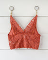 Selena Lace Bralette - Brick