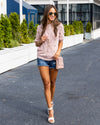 Serena Pom Pom Sweater - Light Pink