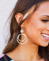 Skylar Hoop Earrings - Pink