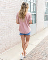 Stay With Me Top - Mauve