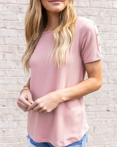 Stay With Me Top - Mauve