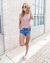Stay With Me Top - Mauve