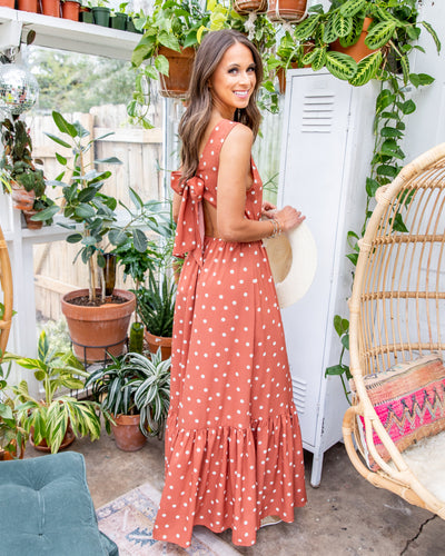 Sway Into Style Maxi Dress - Rust