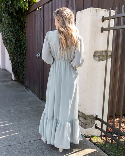 Swept Up In Sunshine Dress - Seafoam