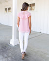 Swooning Over You Top - Petal Pink