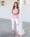 Swooning Over You Top - Petal Pink