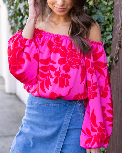 Under The Cabana Bodysuit - Fuchsia