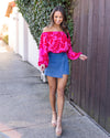 Under The Cabana Bodysuit - Fuchsia