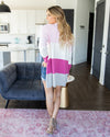What It's All About Cardigan - Magenta Multi