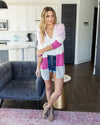 What It's All About Cardigan - Magenta Multi