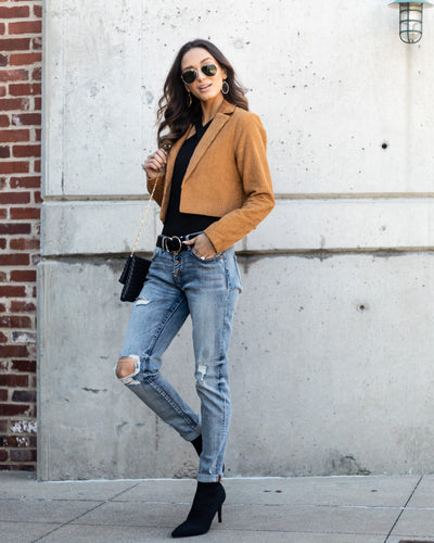 Jessie Corduroy Blazer - Camel