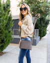 Gia Bubble Sleeve Button Down Corduroy Jacket - Tan