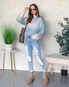 Valeria Ombre Sweater - Blue Multi