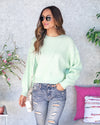 Madelyn Bubble Sleeve Sweater - Mint